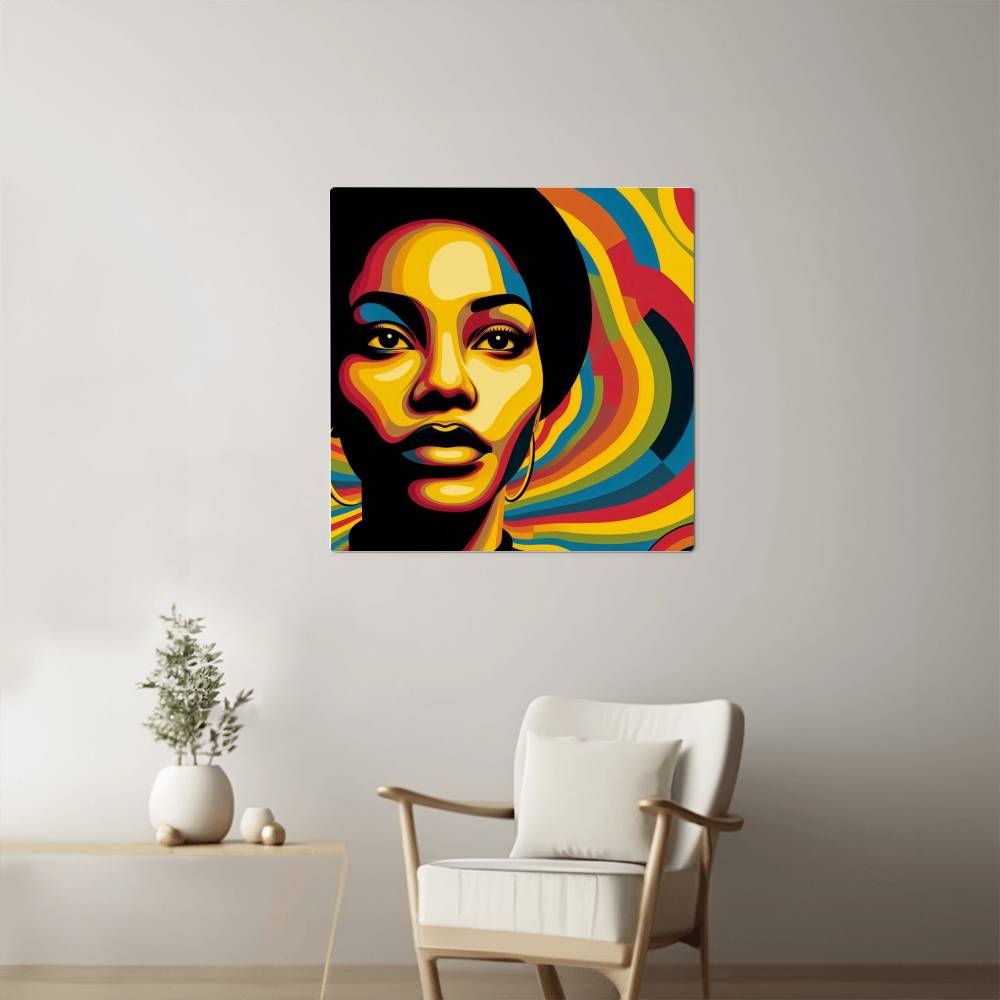 Afro Chic Metal Print