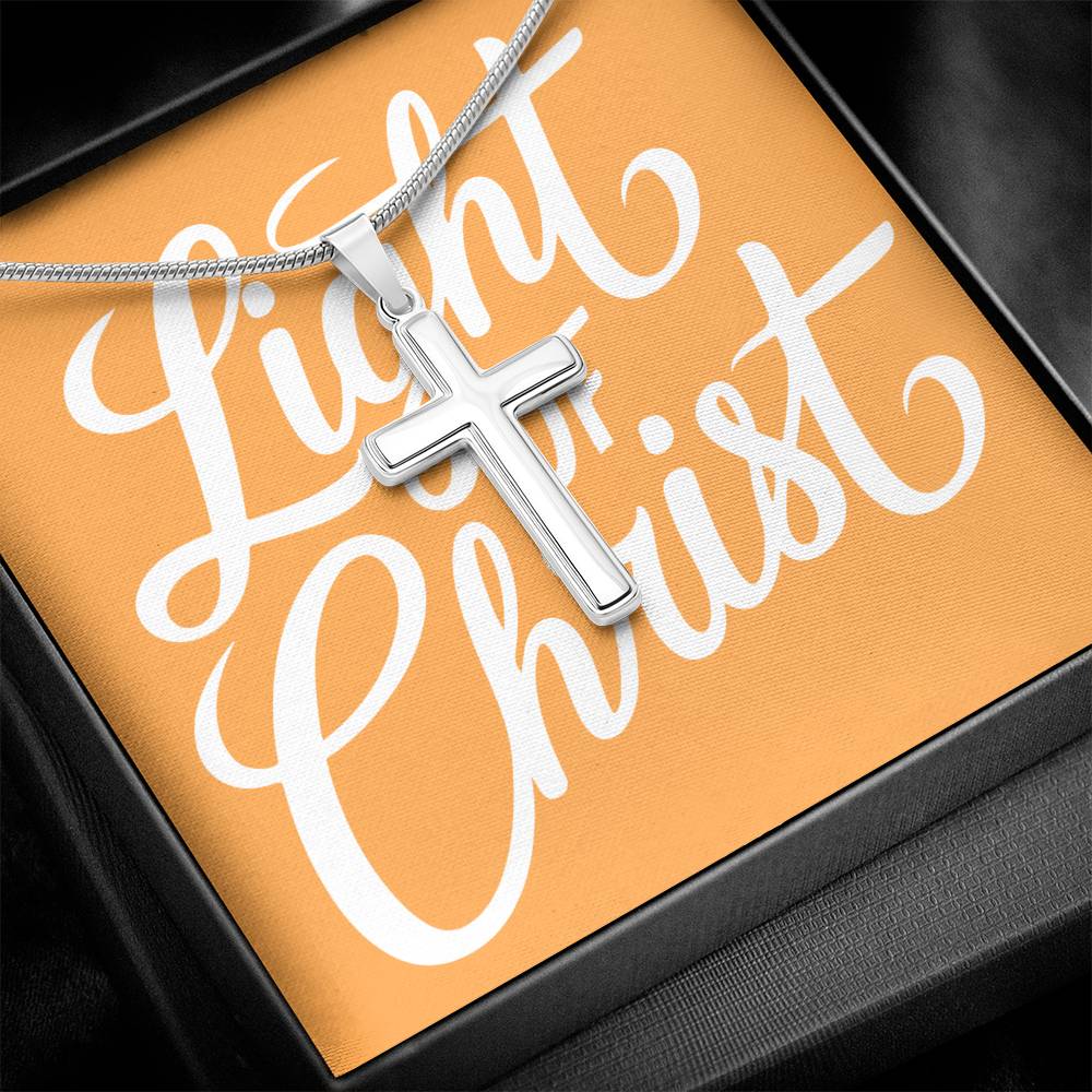 Light of Christ Artisan Cross Neckalce