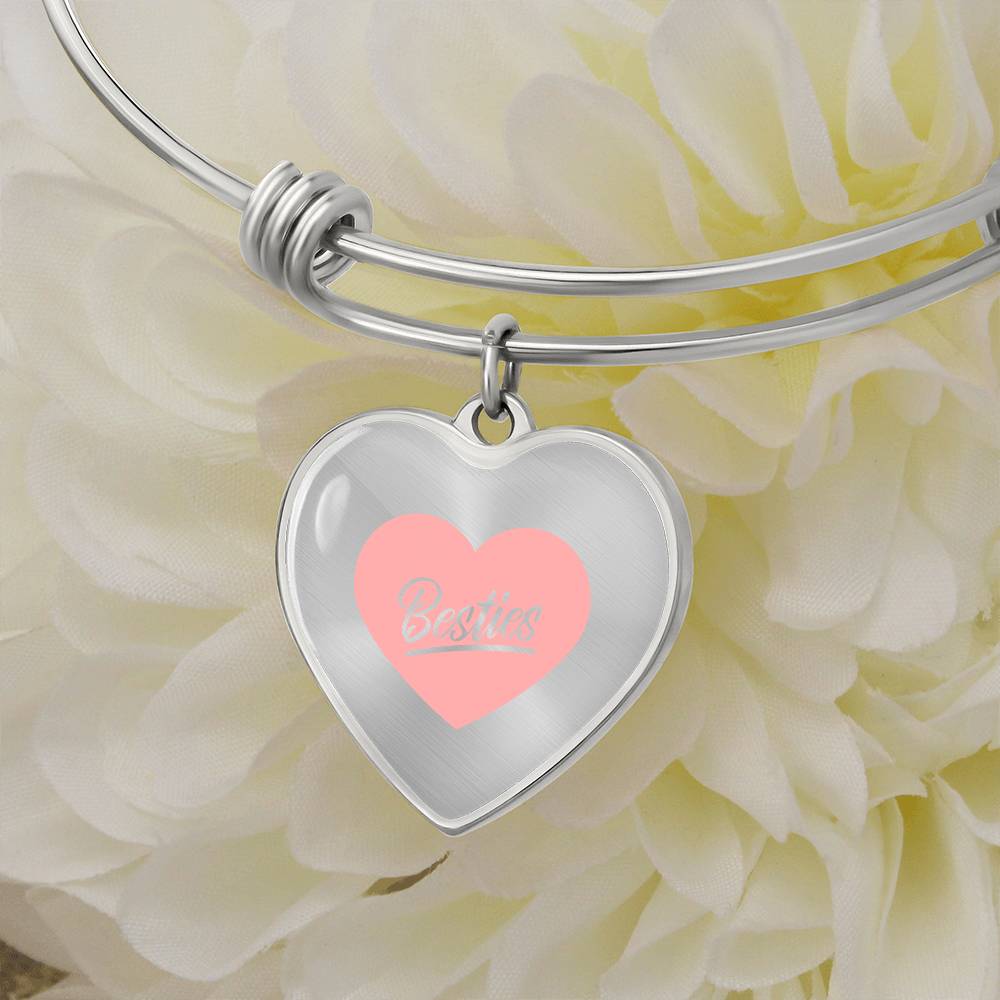 Besties Luxury Heart Bangle