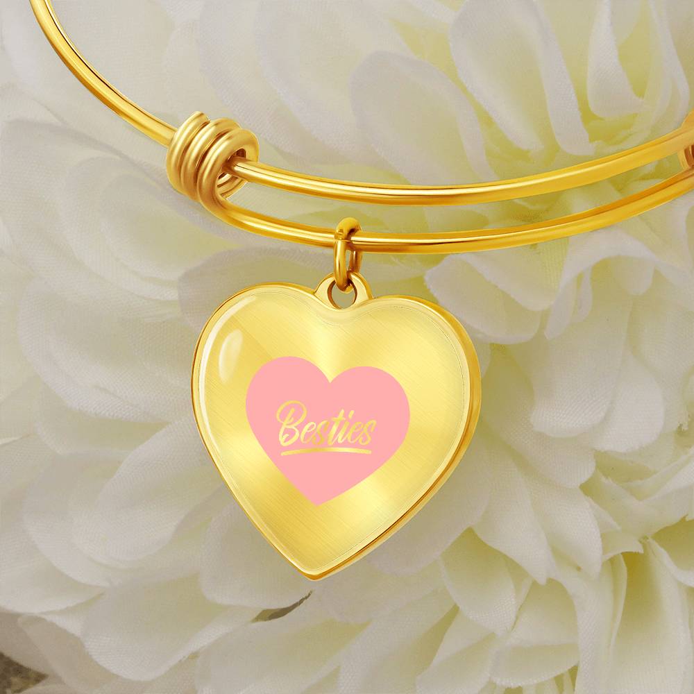 Besties Luxury Heart Bangle