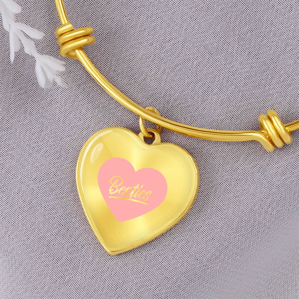 Besties Luxury Heart Bangle