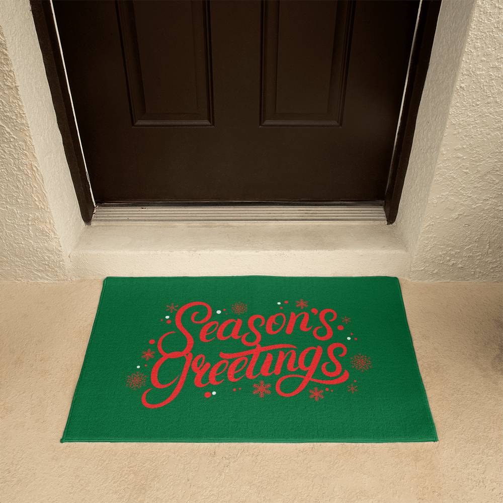Seasons Greetings Welcome Mat