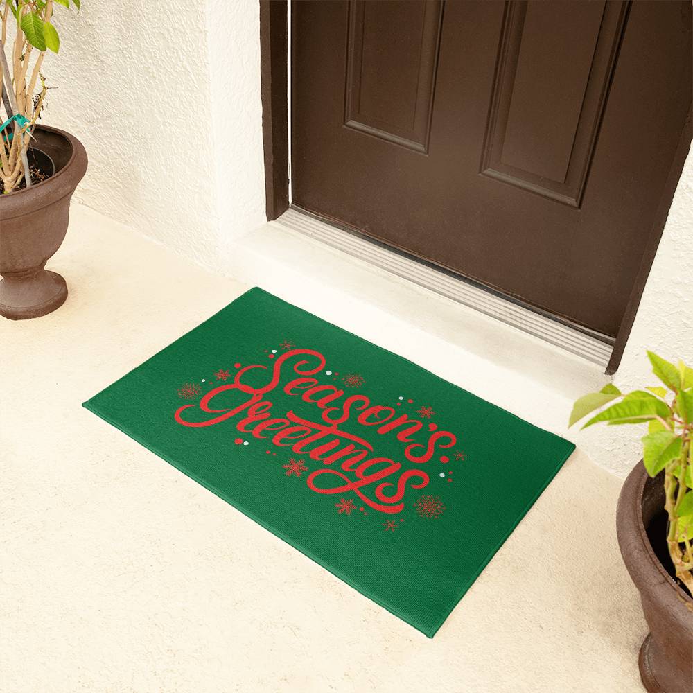 Seasons Greetings Welcome Mat