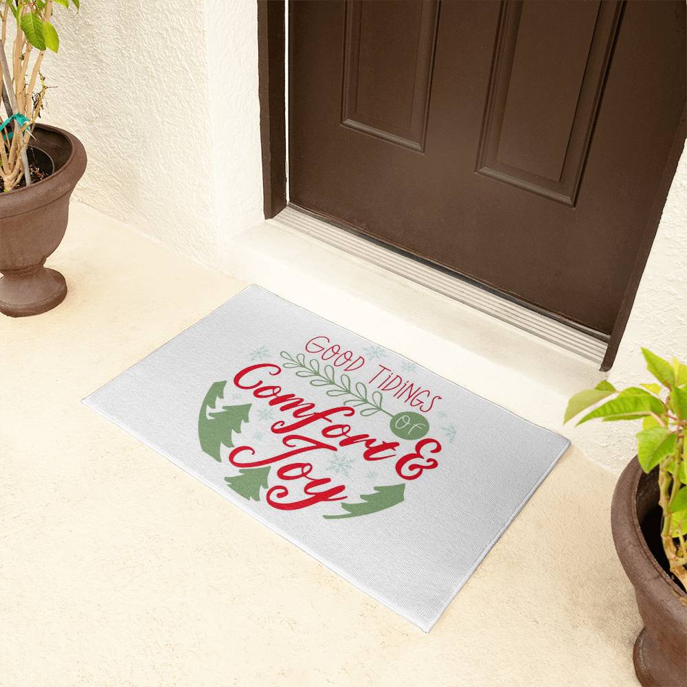 Good Tidings Welcome Mat