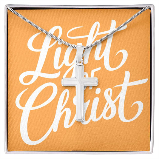 Light of Christ Artisan Cross Neckalce