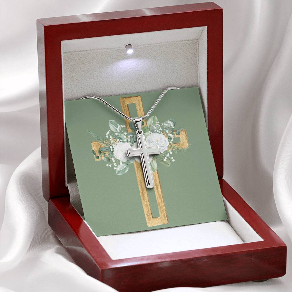 Glory to God Artisan Cross Necklace
