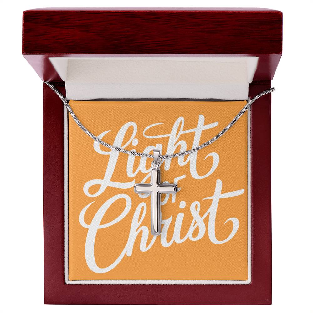 Light of Christ Artisan Cross Neckalce