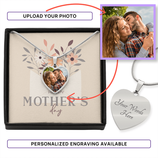 Mother's Day Personalized Heart Necklace